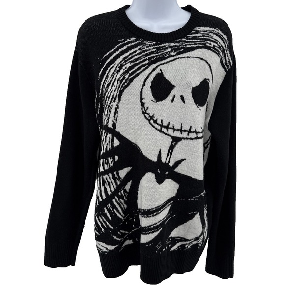 Disney Sweaters - Disney Nightmare Before Christmas Sweater Women's S Jack Skellington